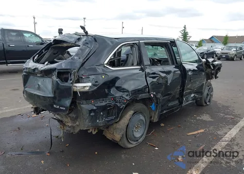 2017 Toyota Highlander Xle z USA, uszkodzony, nr VIN 5TDJZRFH4HS507276